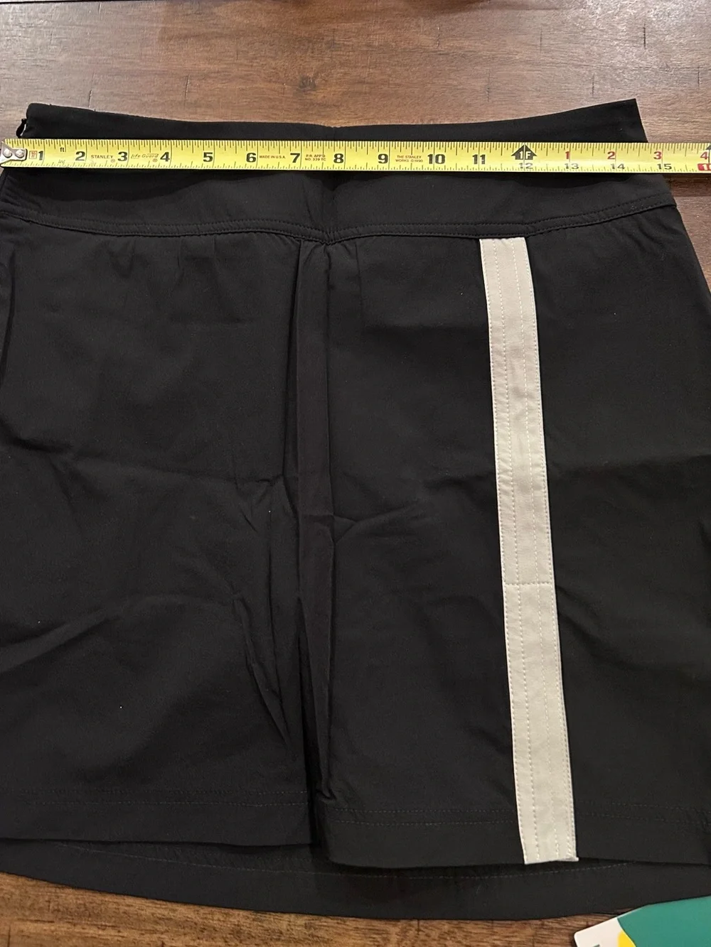 Halara SoftlyZero Quick Dry High Rise Tummy Control Mini Skirt Small Black NEW